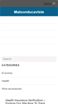 Mobile Screenshot of maisonducaviste.com